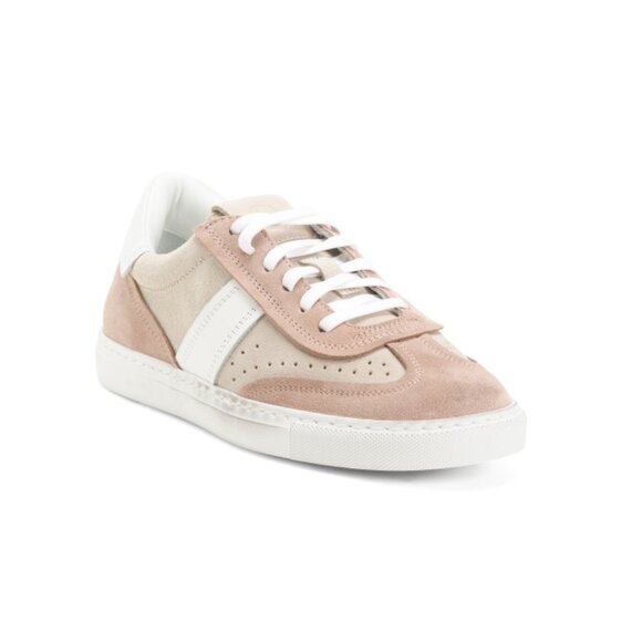 GREATS Light Taupe Made In Italy Leather Charlie Sneakers - Picture 1 of 2